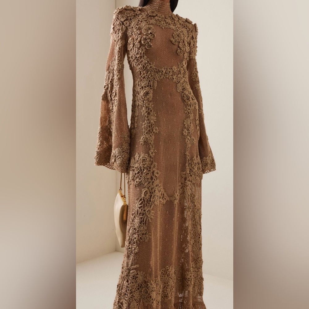Ulla Johnson Leah Crochet Knit Maxi Dress - Picture 4 of 10